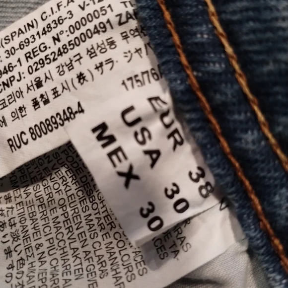 NWT Zara slim fit jeans women's US size 30 - Picture 9 of 15
